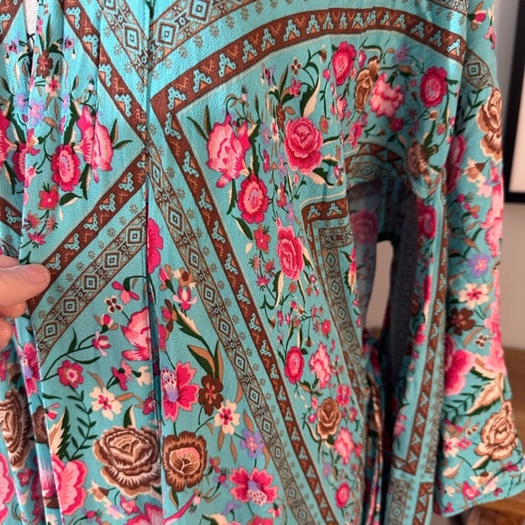 Spell and the Gypsy Collective Babushka Maxi Kimono Robe S/M - Picture 15 of 16